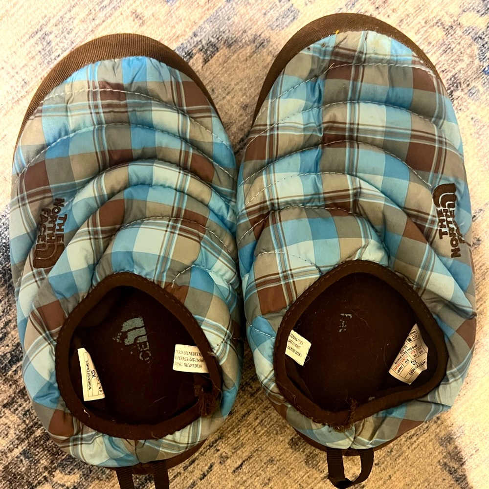 The North Face puff slipper